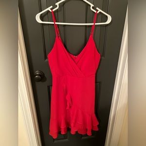 Red Ruffle Dress